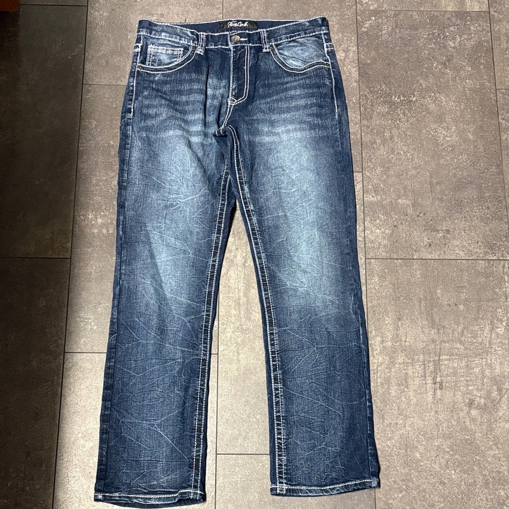 Classic Blue Straight-Leg Jeans